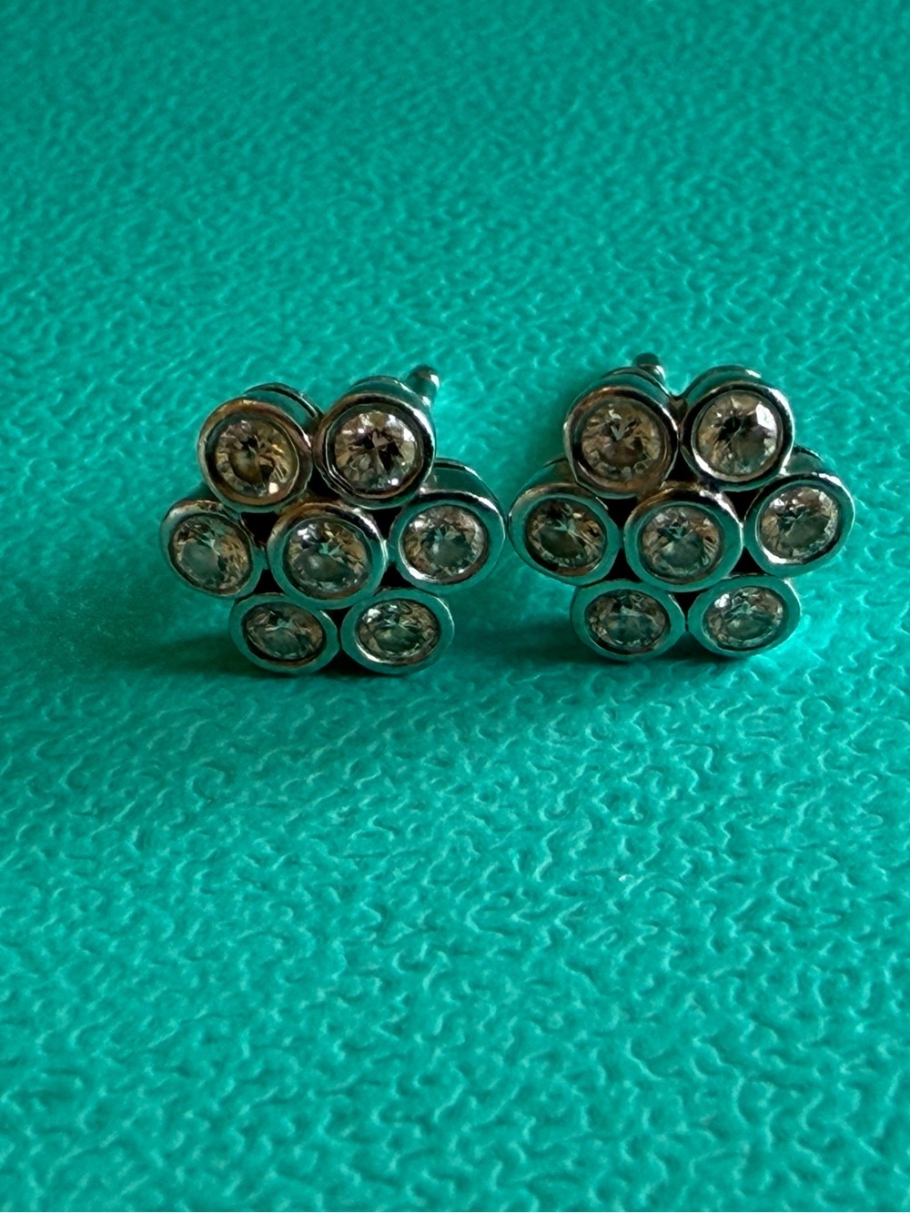 Tiffany & Co. Platinum & Diamonds Flower Earrings!!!